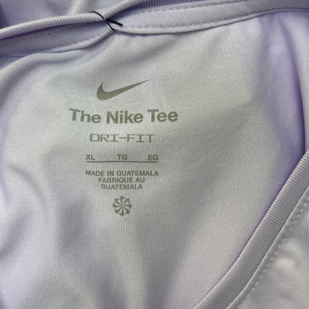 The Nike Tee DRI-FIT lavender Tank top, size XL, NWT - Picture 6 of 7